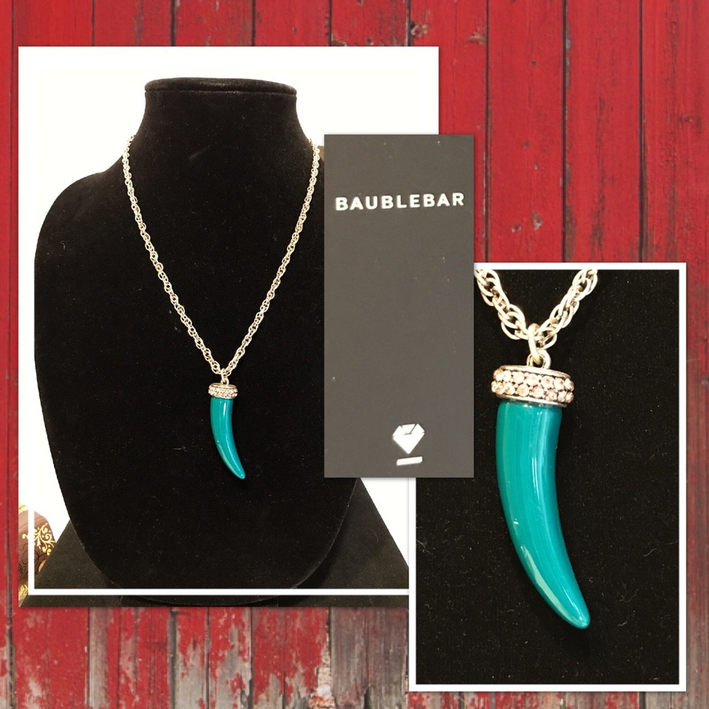 Haute BAUBLEBAR Jade Tusk Statement Necklace